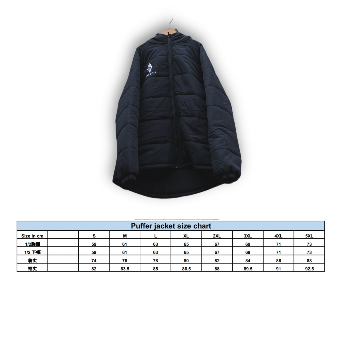 Maresta Puffer half coat