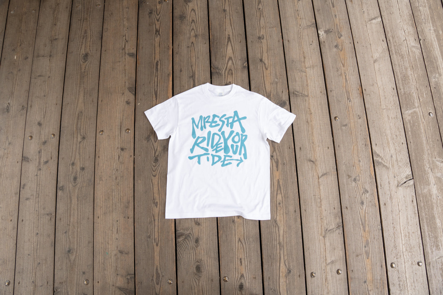 Maresta graphic Tee -白波(WHITE)