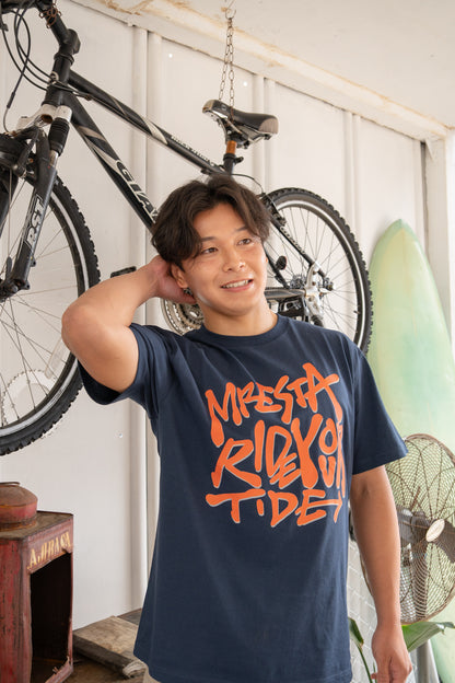 Maresta graphic Tee -夜凪(NAVY)