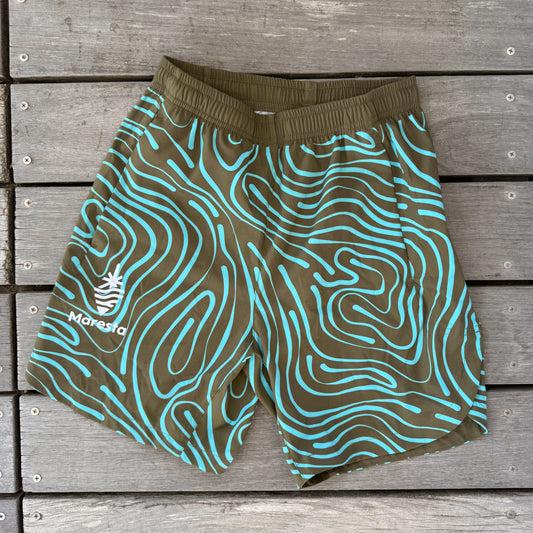 Maresta GYM shorts 水面KHAKI（ハーフ）